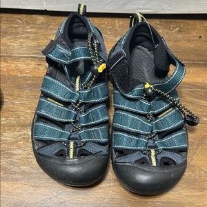 Keen Kids' Teal and Black Sandals